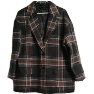 Pendleton Women's Plaid Pea Coat XLP